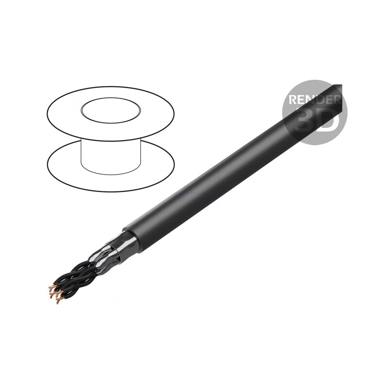 Cablu Electric BIT 1000 4x2x1mm2 PVC Negru 600V 1kV | Electronic-mag.ro | Componente Electronice