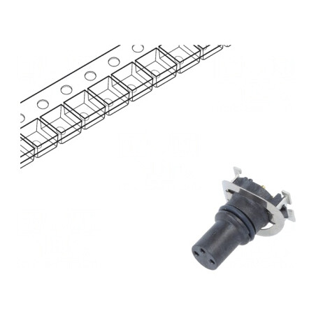 Conector M8 Mamă 3PIN Vertical PCB 3A 60V | Electronic-mag.ro | Componente Electronice