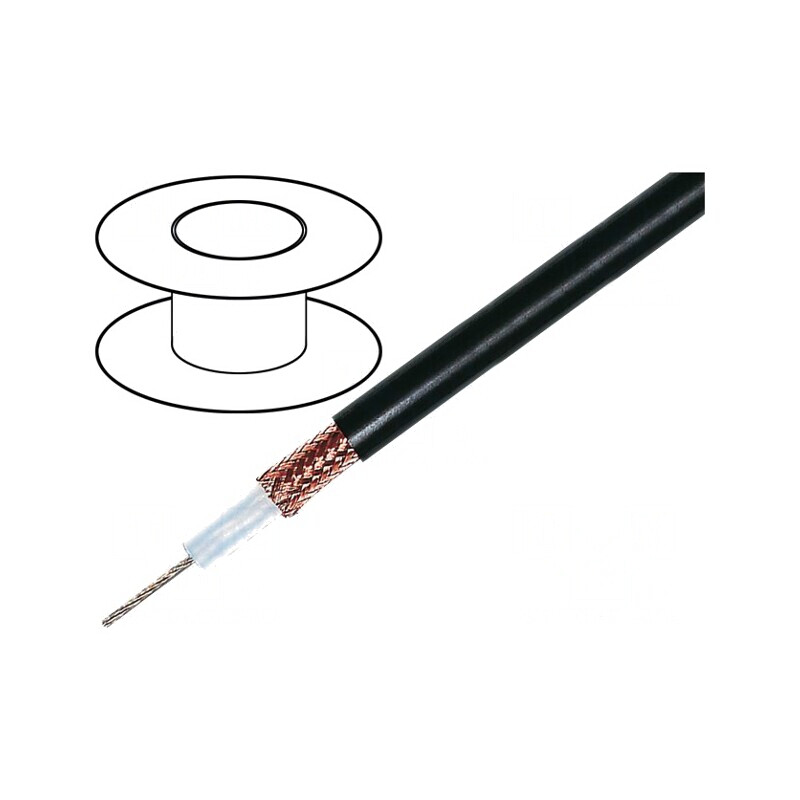 Cablu Coaxial RG11AU OFC PVC Negru 100m | Electronic-mag.ro | Componente Electronice