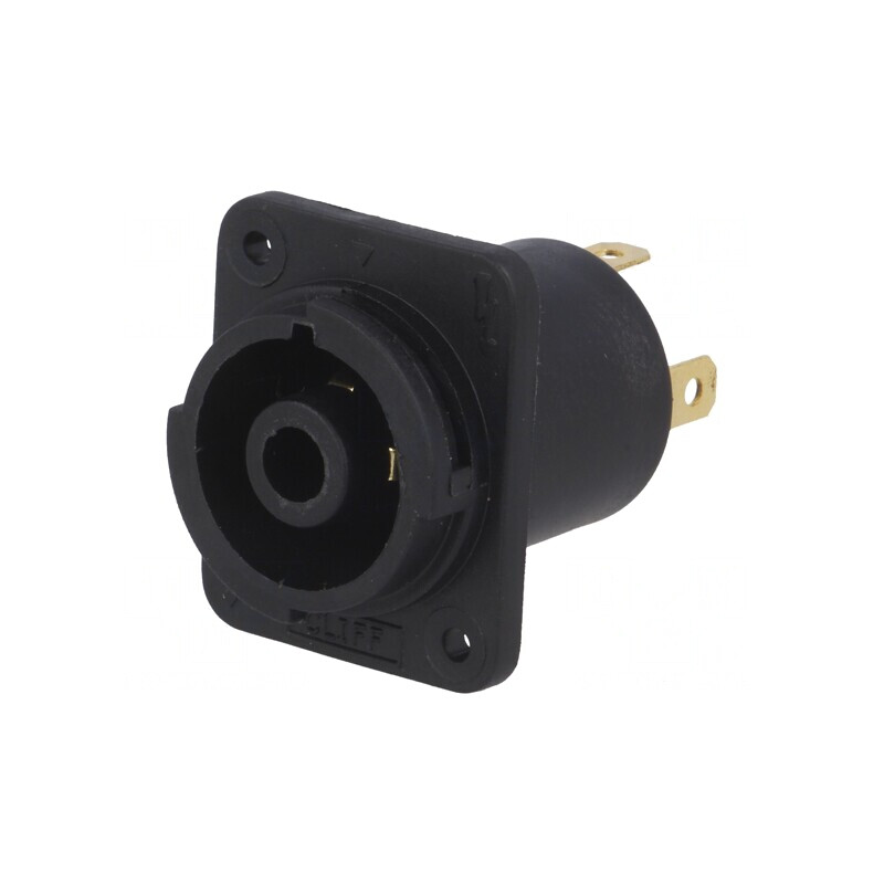 Conector circular 4.8mm lipire CLIFFCON 20A 4 pini | Electronic-mag.ro | Componente Electronice