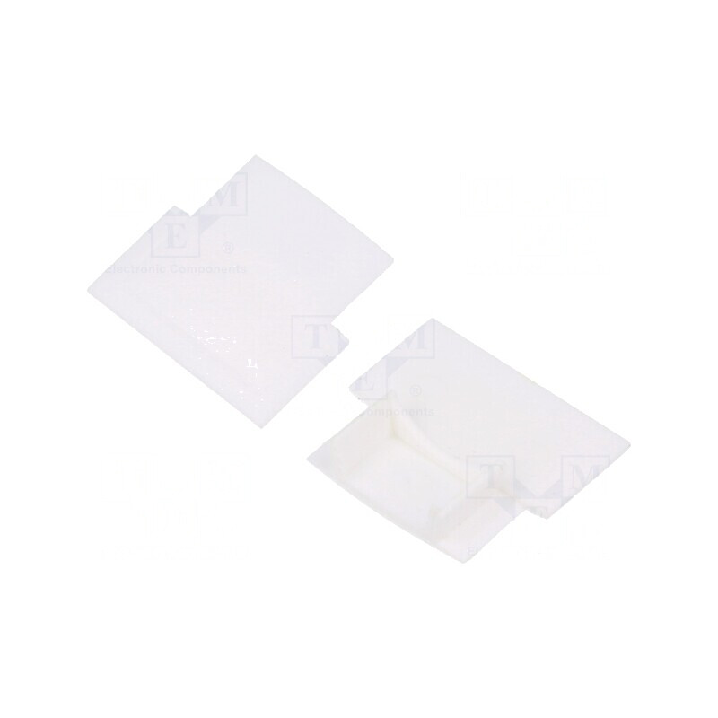 Obturator Alb pentru Profile LED - 10 buc. | Electronic-mag.ro | Componente Electronice