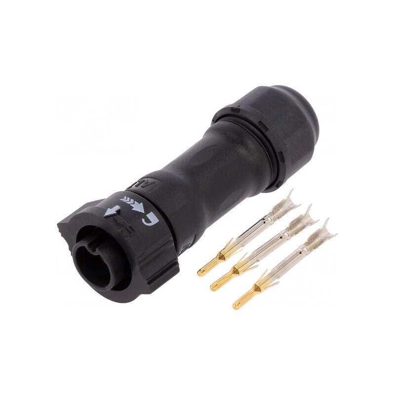 Conector Circular Mufă pe Cablu 3 PIN Tată X-Lok | Electronic-mag.ro | Componente Electronice