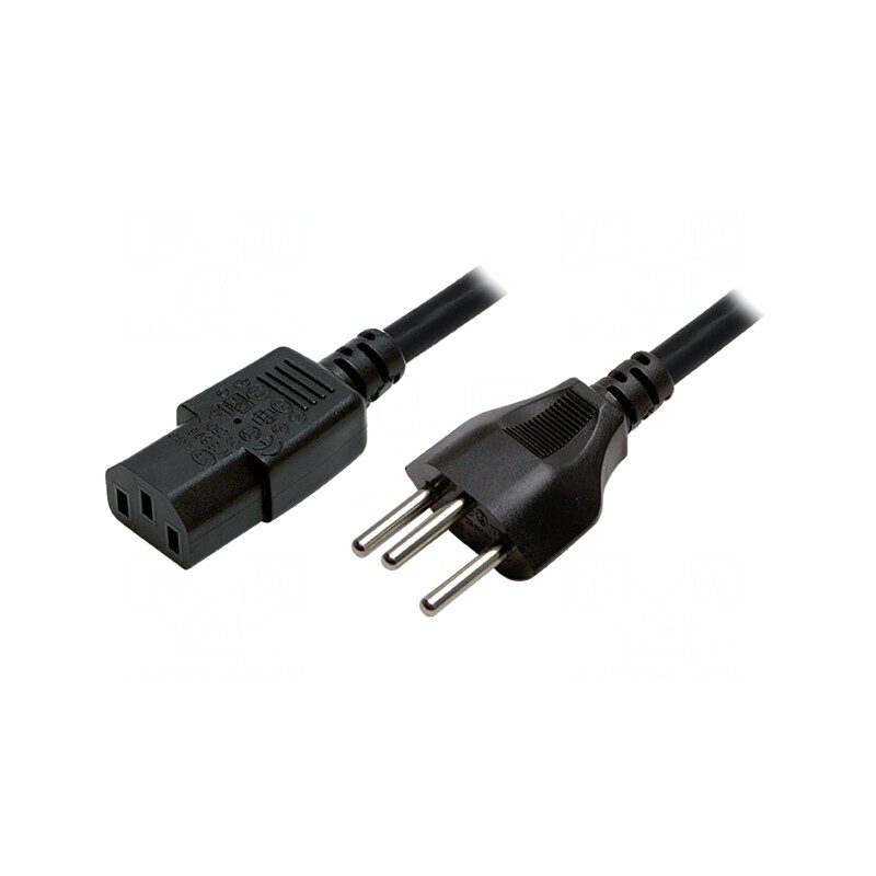 Cablu Alimentare Negru 1.8m IEC C13 SEV-1011 3x0.75mm2 | Electronic-mag.ro | Componente Electronice Cablu Alimentare Negru 1.8m IEC C13 SEV-1011 3x0.75mm2 | Electronic-mag.ro | Componente Electronice