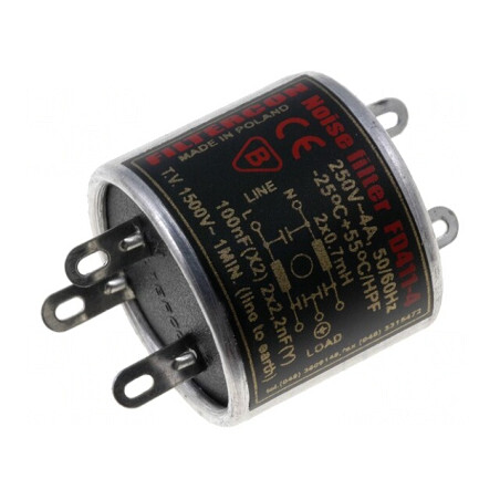 Filtru Anti-Interferențe Alimentare 100nF 2,2nF 0,5mH | Electronic-mag.ro | Componente Electronice