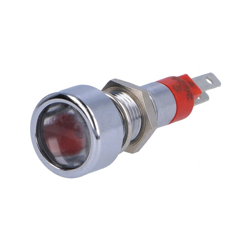 Lampă de control LED roșie 24-28V Ø8,2mm | Electronic-mag.ro | Componente Electronice