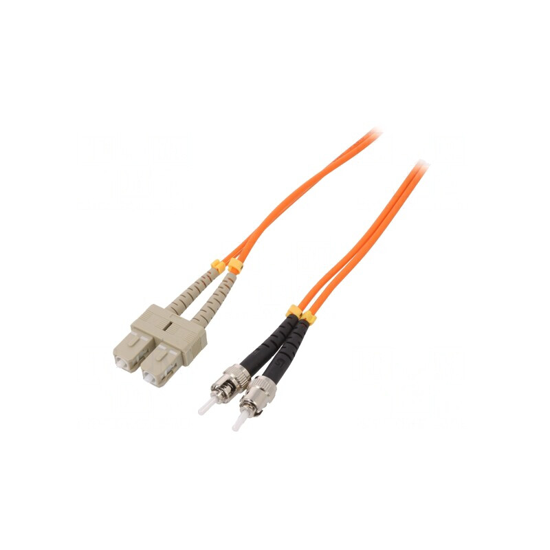 Patch Cord Fibra Optica OM2 SC/UPC-ST/UPC 3m Portocaliu | Electronic-mag.ro | Componente Electronice