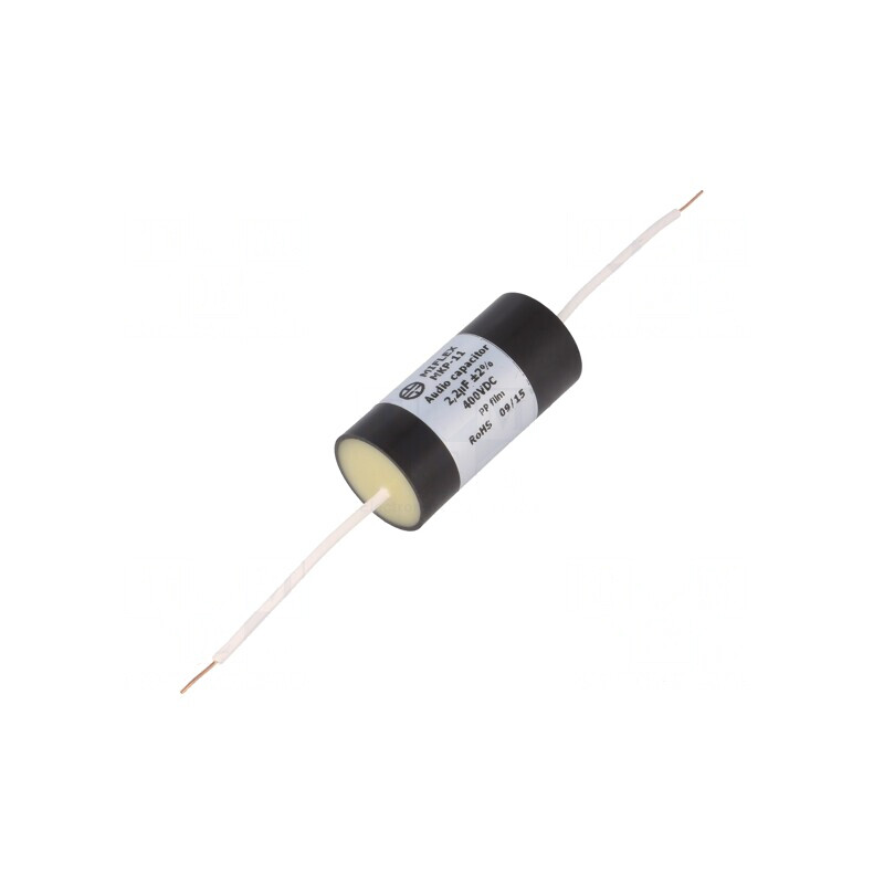 Condensator Polipropilenă 2,2uF 400VDC 2% Ø25x51mm THT | Electronic-mag.ro | Componente Electronice