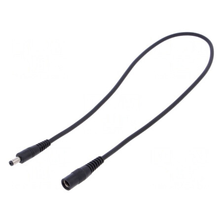 Cablu Alimentare DC 5.5/2.1 la 5.5/1.7 Negru | Electronic-mag.ro | Componente Electronice