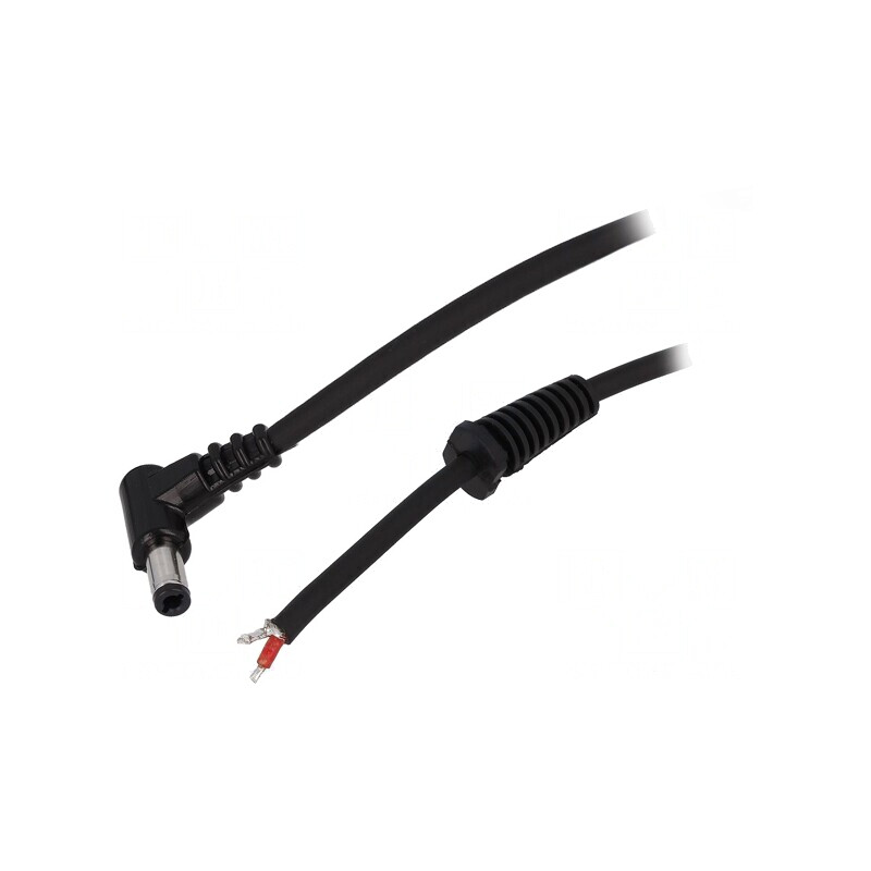 Cablu Alimentare DC 5,5x2,5mm Negru 1,5m | Electronic-mag.ro | Componente Electronice