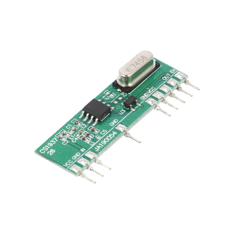 Receptor RF AM OOK 433,92MHz 2-5,5VDC THT | Electronic-mag.ro | Componente Electronice Receptor RF AM OOK 433,92MHz 2-5,5VDC THT | Electronic-mag.ro | Componente Electronice