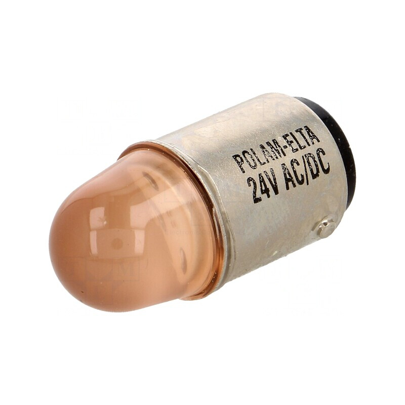 Lampă LED Portocalie 24V BA15D | Electronic-mag.ro | Componente Electronice