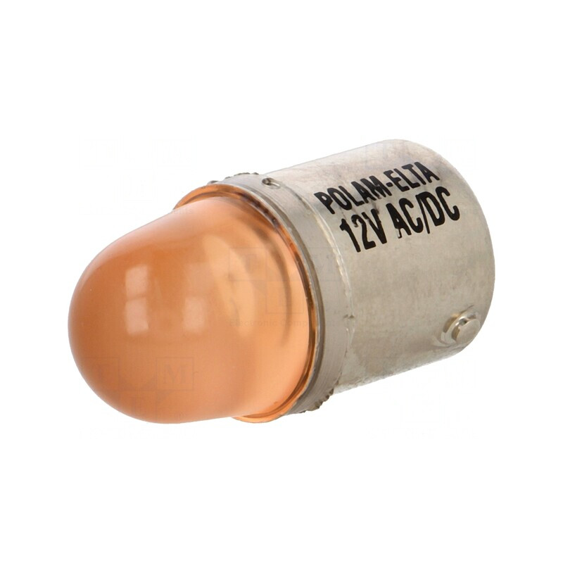 Lampa LED Portocalie 12V BA15S | Electronic-mag.ro | Componente Electronice