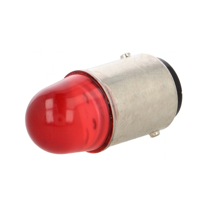 Lampă LED roşie 24V BA15D | Electronic-mag.ro | Componente Electronice
