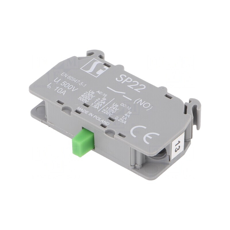 Contact NO 22mm 2,5A 230VAC 4A 24VDC | Electronic-mag.ro | Componente Electronice Contact NO 22mm 2,5A 230VAC 4A 24VDC | Electronic-mag.ro | Componente Electronice