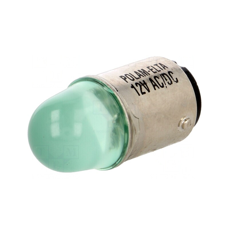 Lampă LED verde 24V BA15D | Electronic-mag.ro | Componente Electronice