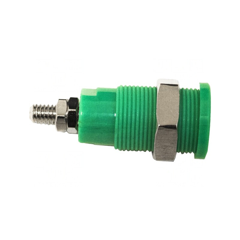 Conector Banane Verde 4mm 1kV 36A | Electronic-mag.ro | Componente Electronice