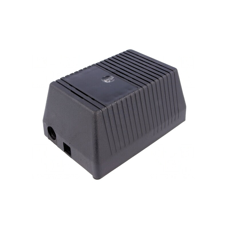 Carcasă alimentator ABS neagră 97x137x67mm | Electronic-mag.ro | Componente Electronice