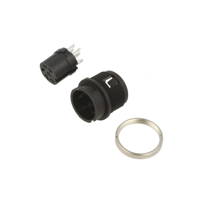 Conector Circular 150V 6-PIN Soclu Mamă 5A IP40 | Electronic-mag.ro | Componente Electronice