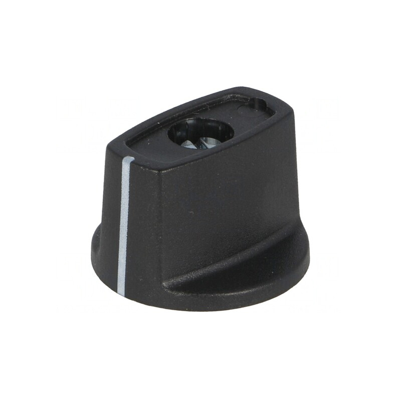 Buton rotativ negru cu indicator ABS 4mm 23x16mm | Electronic-mag.ro | Componente Electronice