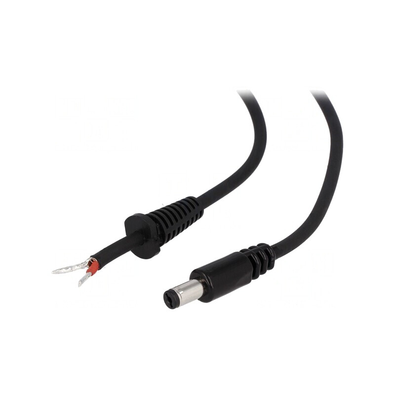 Cablu Alimentare DC 5,5/1,7 mm Negru 1,5m | Electronic-mag.ro | Componente Electronice