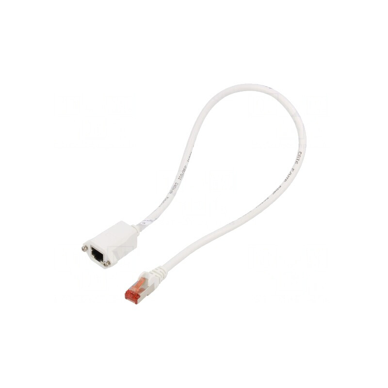Prelungitor RJ45 F/UTP 6 PVC Alb 500mm Aurit | Electronic-mag.ro | Componente Electronice