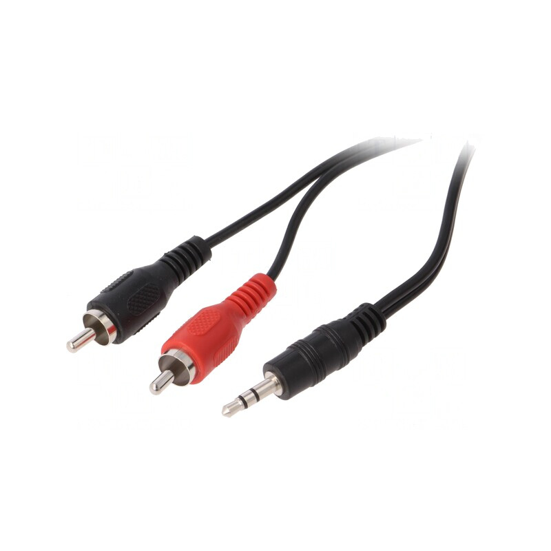 Cablu Audio Jack 3.5mm la RCA 10m Negru | Electronic-mag.ro | Componente Electronice