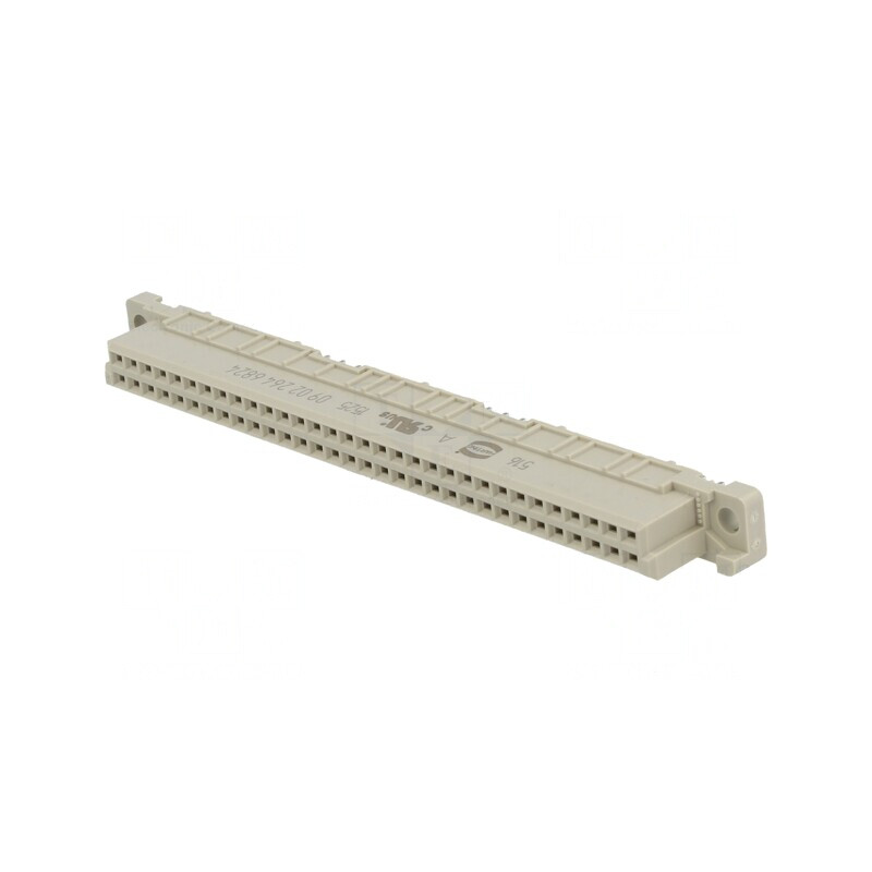 Mufă DIN 41612 tip B mamă 64 PIN THT drept termoplast 2A | Electronic-mag.ro | Componente Electronice
