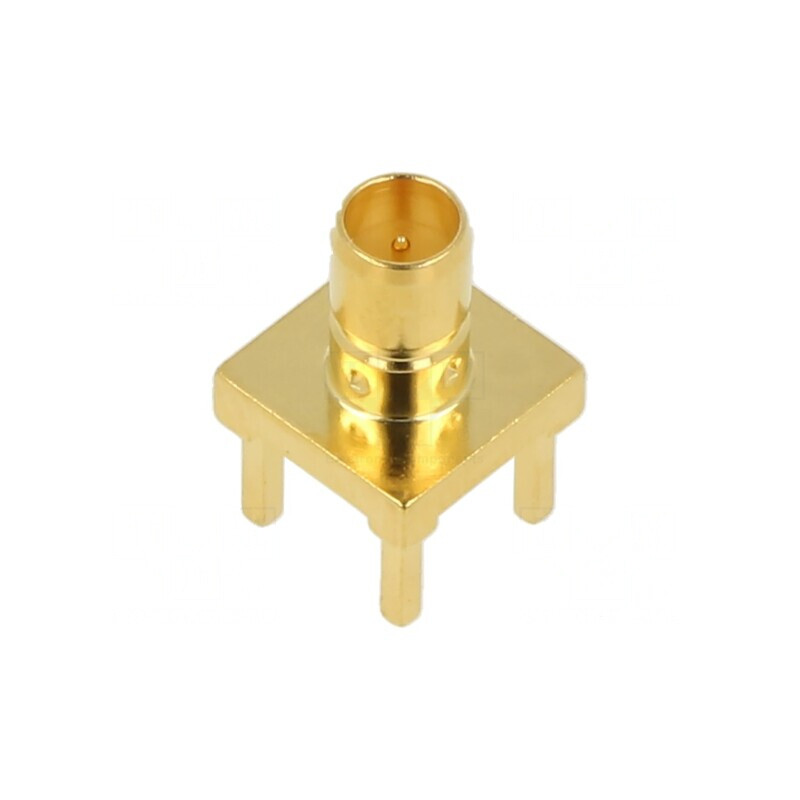 Soclu Mini SMB THT PCB 75Ω Aurit | Electronic-mag.ro | Componente Electronice
