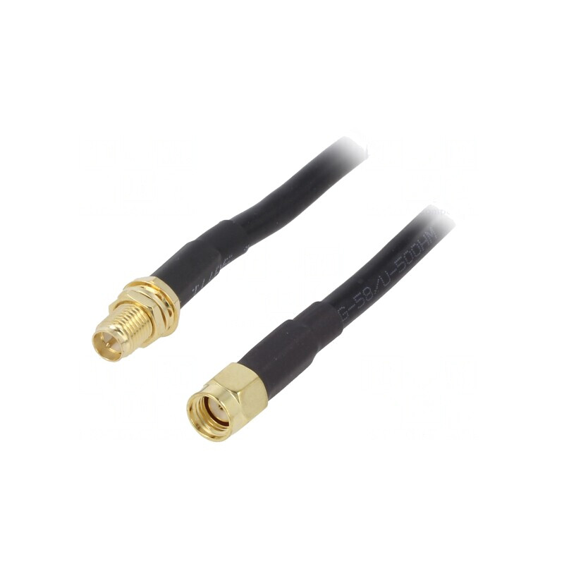 Cablu 50Ω 1m RP-SMA tată-mamă negru | Electronic-mag.ro | Componente Electronice Cablu 50Ω 1m RP-SMA tată-mamă negru | Electronic-mag.ro | Componente Electronice