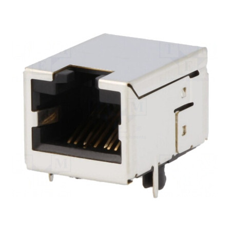 Soclu RJ45 Cat6 Ecranat pentru PCB THT | Electronic-mag.ro | Componente Electronice