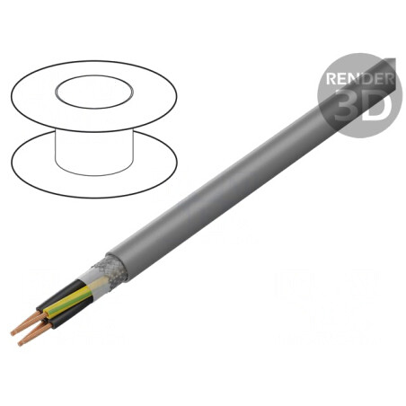 Cablu Ecranat F-C-PURö-JZ 4G1mm2 Cupru Cositorit | Electronic-mag.ro | Componente Electronice