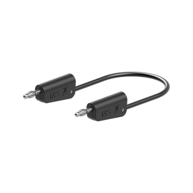 Cablu de măsurare 60VDC 30VAC 19A Lung: 0,25m neagră | Electronic-mag.ro | Componente Electronice