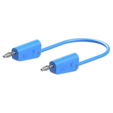 Cablu de măsurare 0,25m 60VDC 30VAC 19A Albastru | Electronic-mag.ro | Componente Electronice
