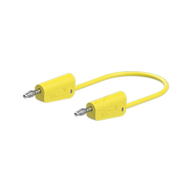 Cablu de măsurare 60VDC 30VAC 19A 0,25m Galben | Electronic-mag.ro | Componente Electronice