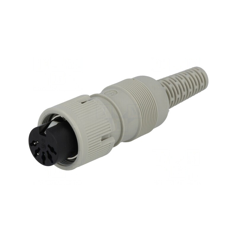 Mufă DIN mamă 5 pini 180° pe cablu | Electronic-mag.ro | Componente Electronice