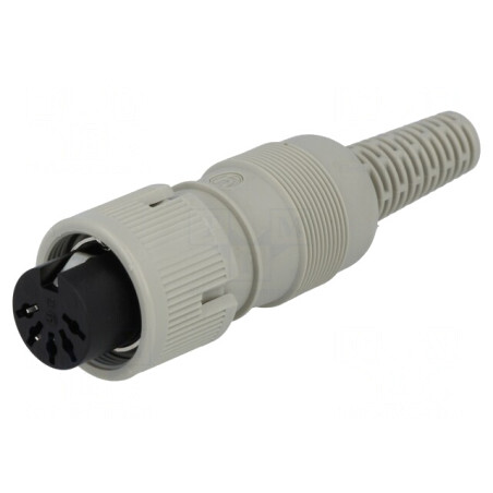 Mufă DIN mamă 5 pini 180° pe cablu | Electronic-mag.ro | Componente Electronice