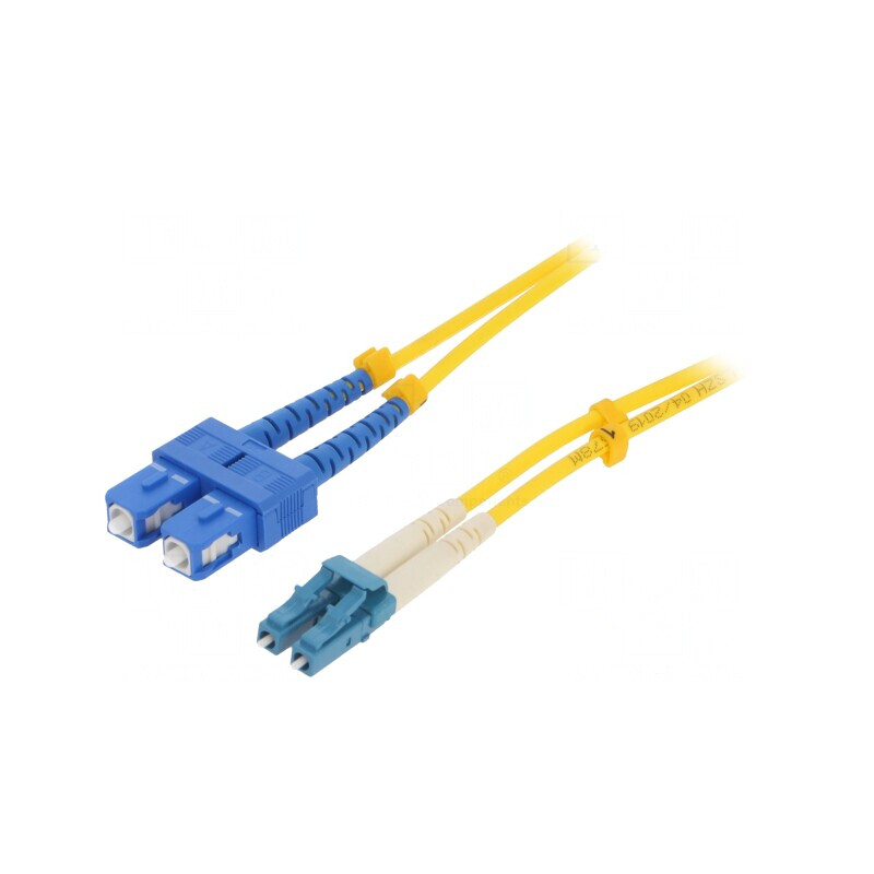 Patch Cord Fibră Optică LC/UPC la SC/UPC 2m 9/125um | Electronic-mag.ro | Componente Electronice