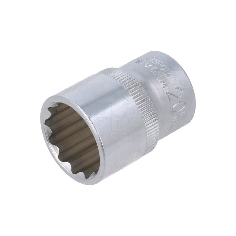 Tubulară 12-puncte 1/2" 20mm Oțel Crom-Vanadium | Electronic-mag.ro | Componente Electronice