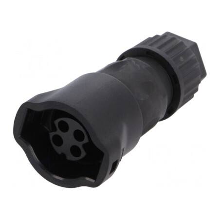 Conector Circular Mufă Mamă 4 Pin Fără Contacte Push-Pull | Electronic-mag.ro | Componente Electronice