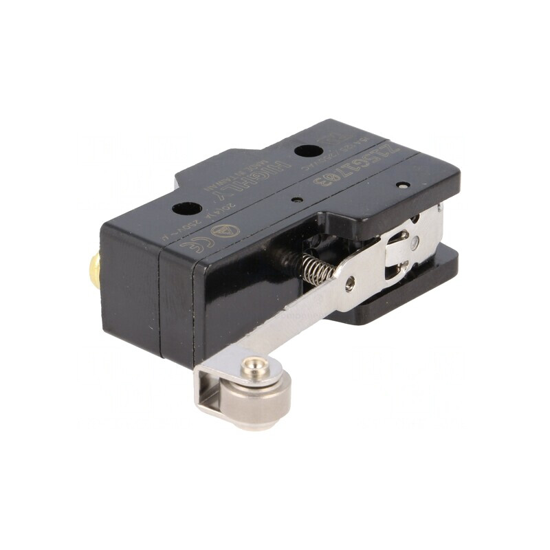 Microîntrerupător SNAP ACTION 20A 250VAC cu manetă și rolă | Electronic-mag.ro | Componente Electronice