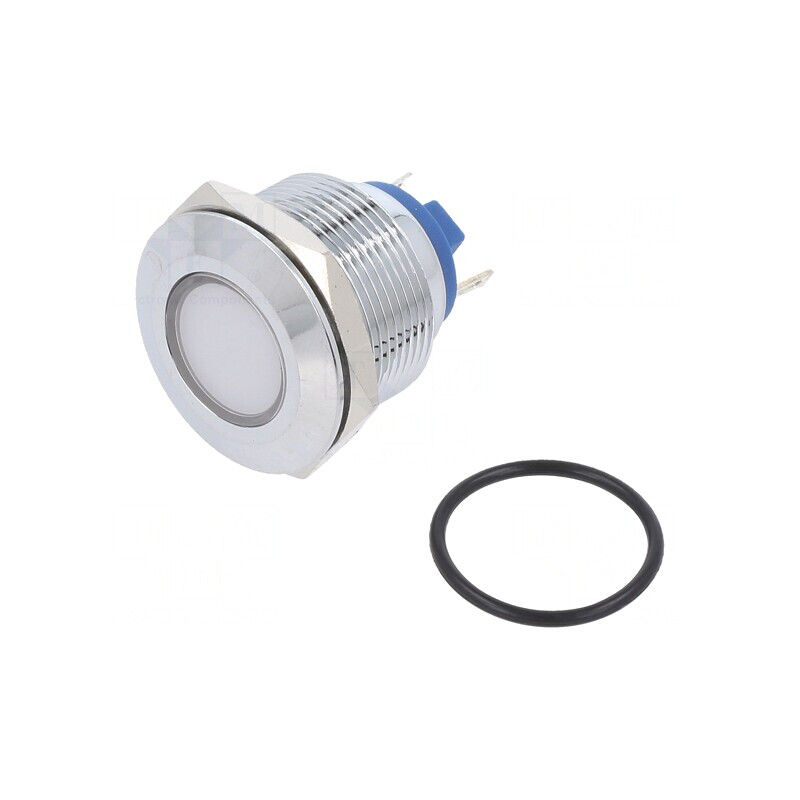 Lampa LED albă 12V Ø22mm alamă | Electronic-mag.ro | Componente Electronice Lampa LED albă 12V Ø22mm alamă | Electronic-mag.ro | Componente Electronice