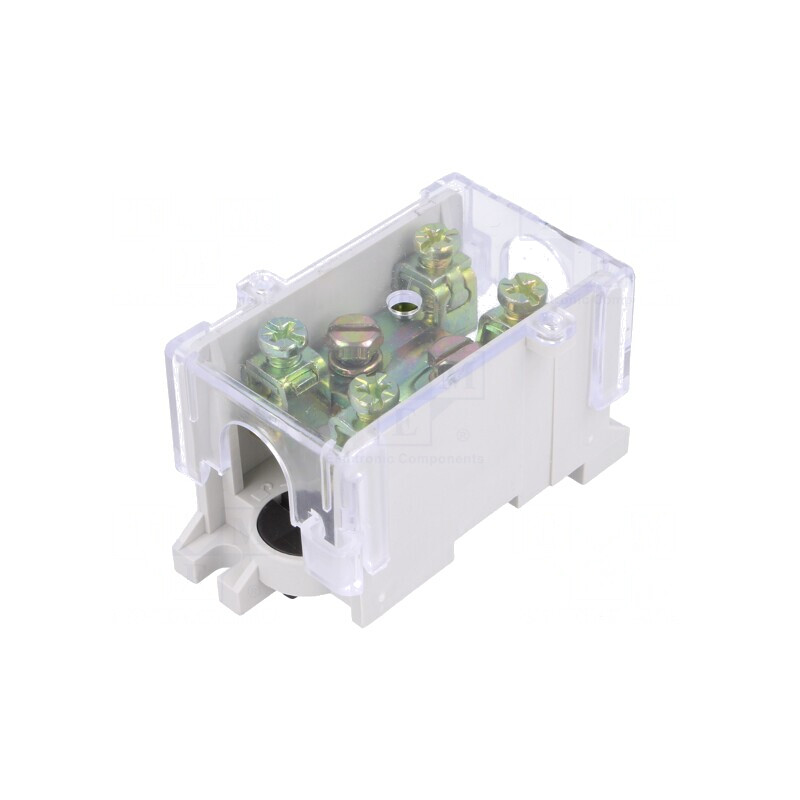 Regletă de conexiuni terminal cu şurub 25mm2 101A 1 pistă | Electronic-mag.ro | Componente Electronice