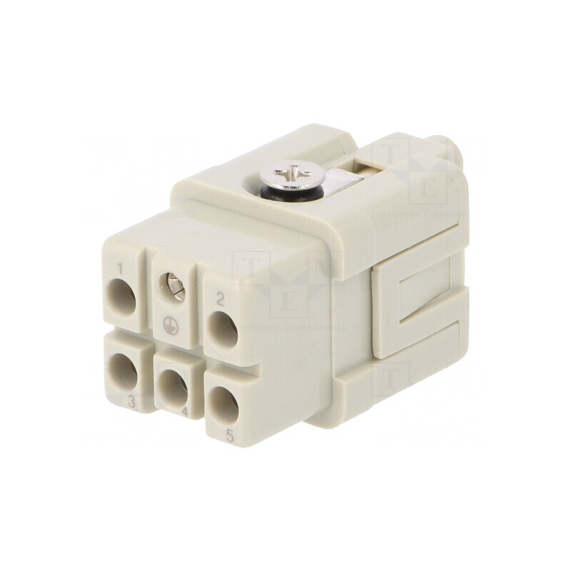 Conector HDC Mamă HQ 6 PIN 5 PE Dimensiune 1 Fără Contacte | Electronic-mag.ro | Componente Electronice