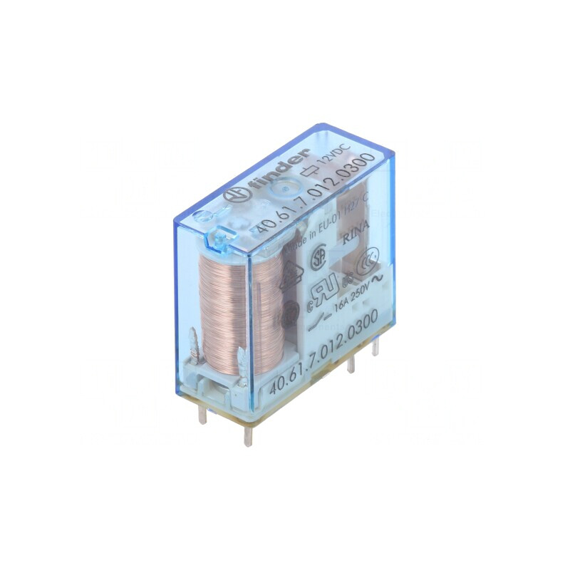 Releu Electromagnetic SPST-NO 12V 16A 250V | Electronic-mag.ro | Componente Electronice