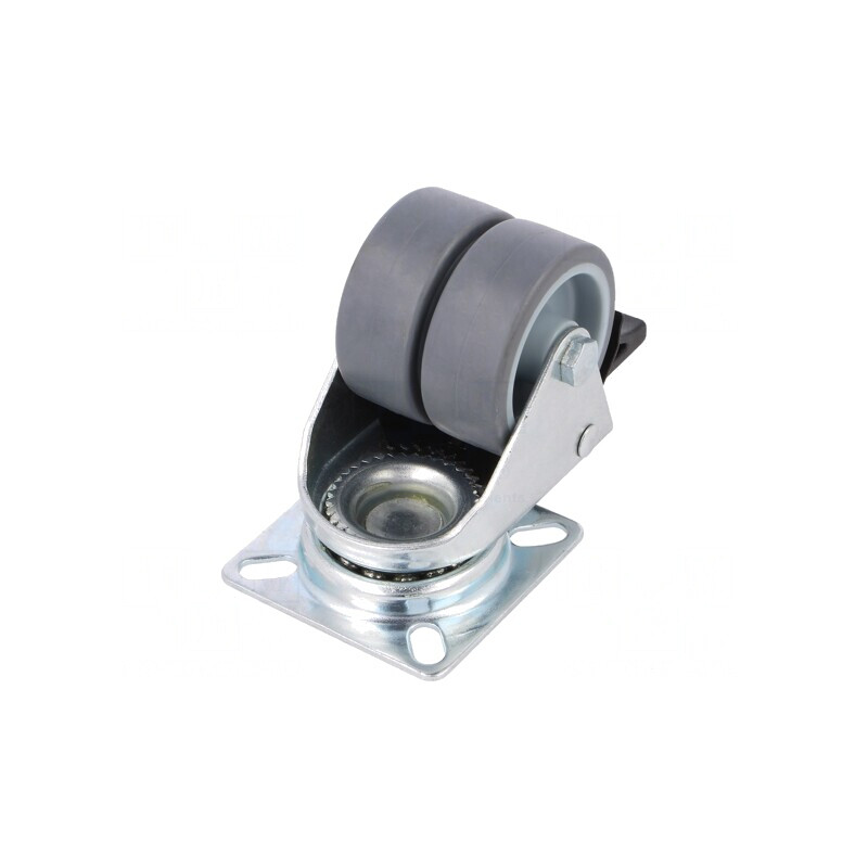 Roată de transport dublă 50mm 70kg | Electronic-mag.ro | Componente Electronice