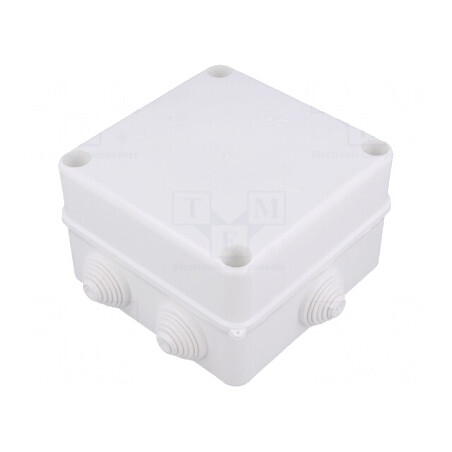 Cutie de Conexiuni IP55 133x133x83mm Albă | Electronic-mag.ro | Componente Electronice