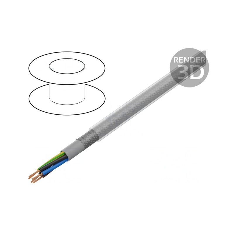 Cablu ÖLFLEX CLASSIC 100 CY PVC 5G0.5mm2 Transparent Gri | Electronic-mag.ro | Componente Electronice