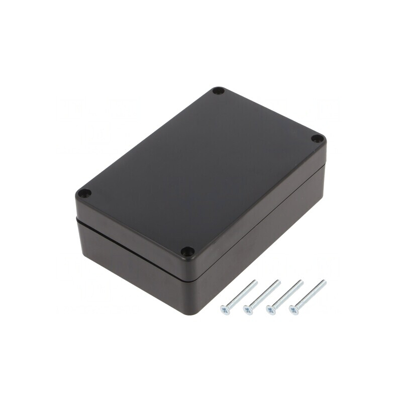Carcasă universală ABS neagră IP67 70x105x35mm | Electronic-mag.ro | Componente Electronice