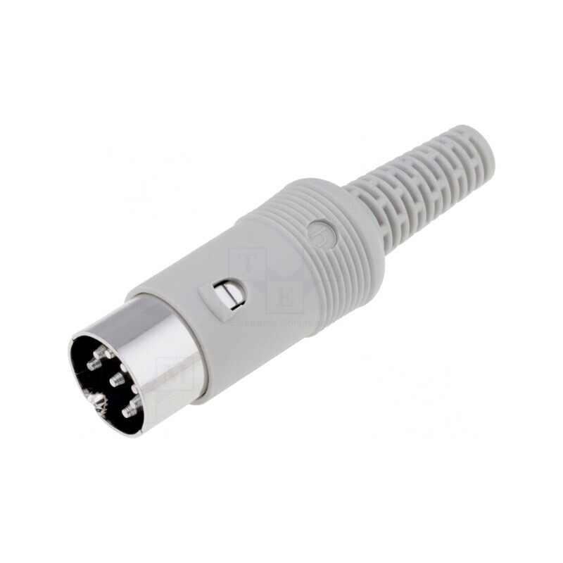 Mufă DIN 8-Pin 262° Drept pe Cablu | Electronic-mag.ro | Componente Electronice