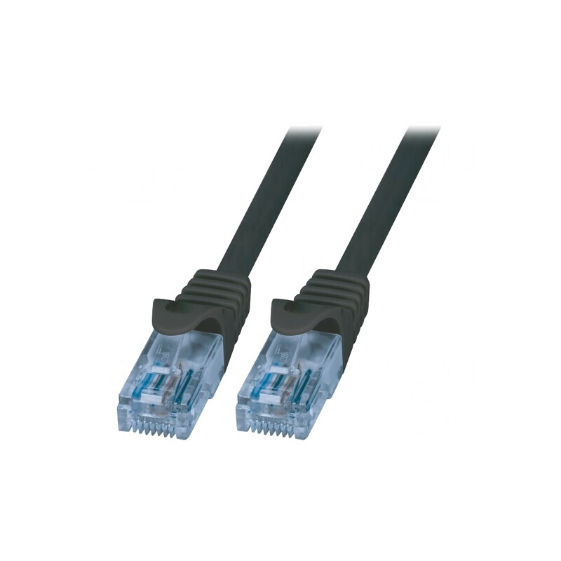Cablu Patch UTP Cat6a Negru 10m | Electronic-mag.ro | Componente Electronice
